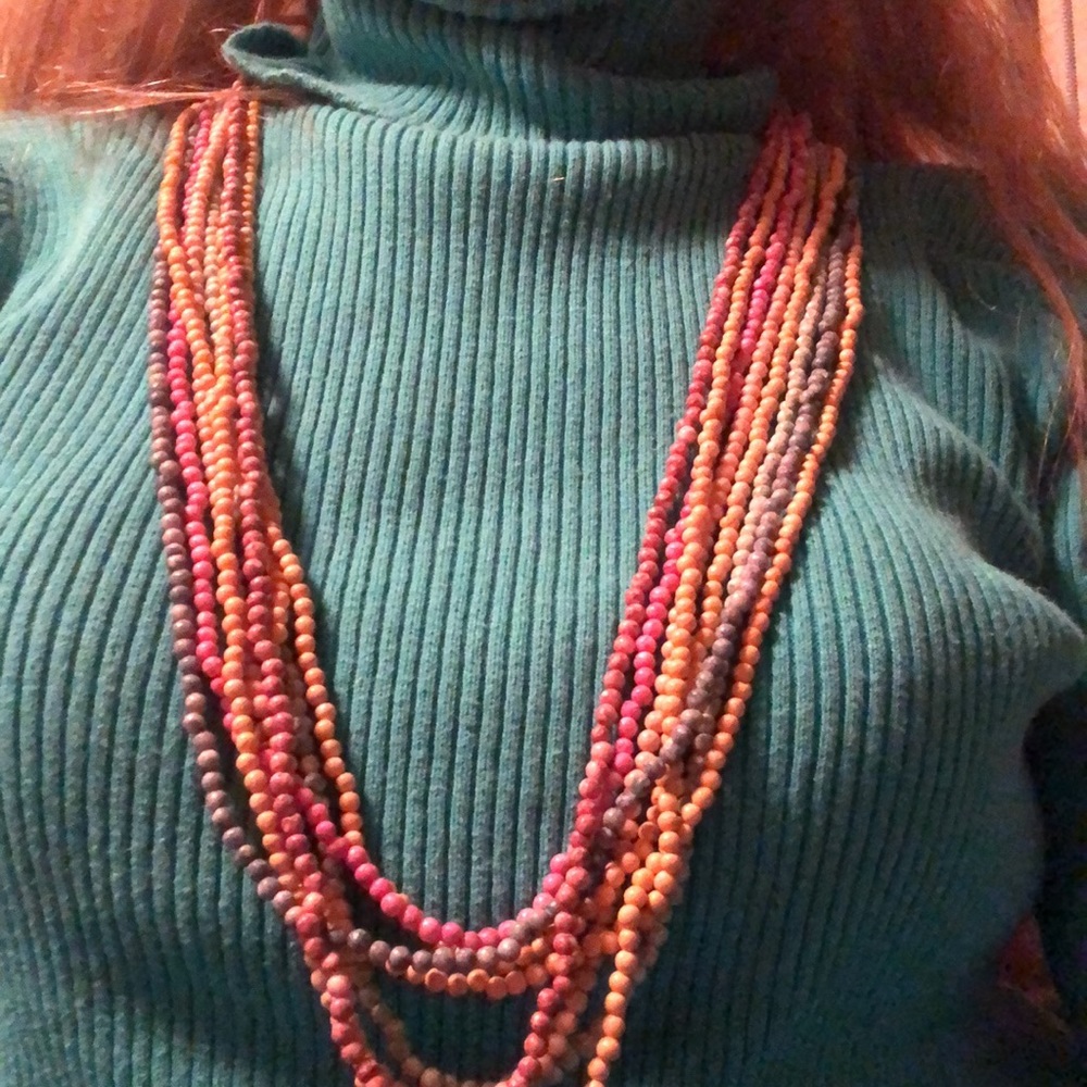 Beautiful stone beads - 9 separate strands - multicolored bead strands